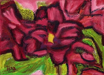 Rosas del desierto, 2018 (óleo sobre lienzo)