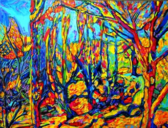 Desert Spring, 2022 (óleo sobre lienzo)