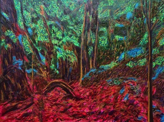 Jungla mexicana, 2019 (óleo sobre lienzo)