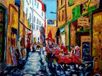 Calle Perpiñán, 2020 (óleo sobre lienzo)