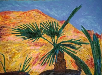 Porche de Palma,2017 (óleo sobre lienzo)