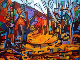 Río de Oro, 2022 (óleo sobre lienzo)
