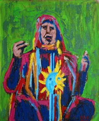 Chamán ii 1, 2019 (óleo sobre lienzo)