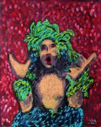 Chamán del bosque, 2020 (óleo sobre lienzo)