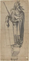 Una escultura de Moisés