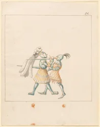Freydal, El libro de justas y torneos del emperador Maximiliano I: Combates a pie (Justas)(Volumen III): Placa 165
