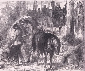Una avería, Historia de la guerra entre Francia y Alemania de Cassell, publicada por Cassell and Company Limited, c.1890