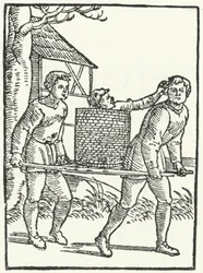 Xilografía de una escena de la historia de Till Eulenspiegel (grabado)