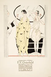 Anuncio de "F.V. Grunfeld", de Styl, pub.1922 (impresión en pochoir)