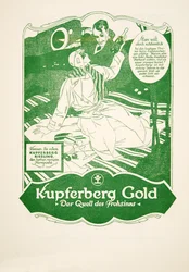 Anuncio de Kupferberg Gold, de Styl, pub.1922 (impresión en pochoir)