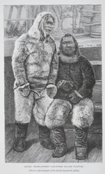 Altos del Ártico - Nativos de la isla Saunders, pub. Londres 1886