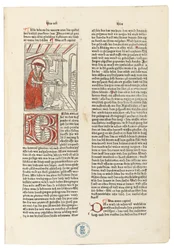 Biblie Germanica, Augsburgo: Anton Sorg, 20 de junio de 1477 (xilografías encuadernadas en piel de cerdo sobre tablas de madera)