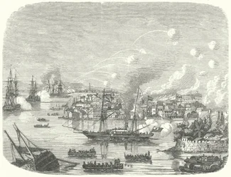 Bombardeo de Cantón por los británicos, Segunda Guerra del Opio