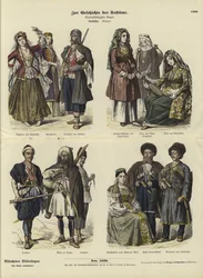 Trajes caucásicos, siglo XIX