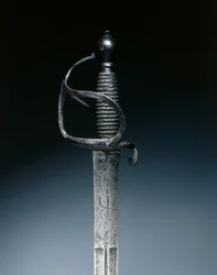 Espada de caballería, c.1700-1730 (acero, empuñadura de alambre)