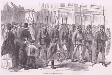 Convoy de desertores-París, Cassells History of the War between France and Germany publicado por Cassell and Company Limited, c.1890