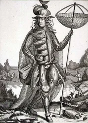 Traje para un Pescador, pub. por Gerard Valck c.1690