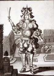 Traje para un vendedor de cristalería y vajilla, pub. por Gerard Valck (1651/2-1726) c.1690
