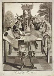 Traje para un sastre, pub. por Gerard Valck c.1690