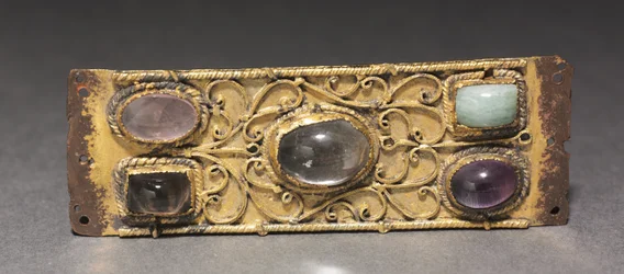 Placa decorativa, probablemente de un relicario, c.1200