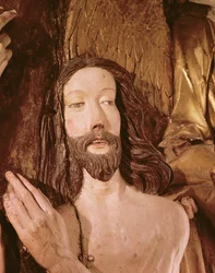 Detalle del Bautismo de Cristo