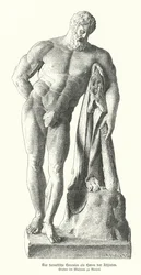 Hércules Farnesio, copia romana de una estatua griega antigua de Lisipo