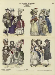 Trajes franceses, siglo XVIII