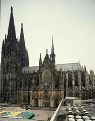 Arte gótico: Vista de la Catedral de Colonia construida entre 1248 y 1560. Alemania