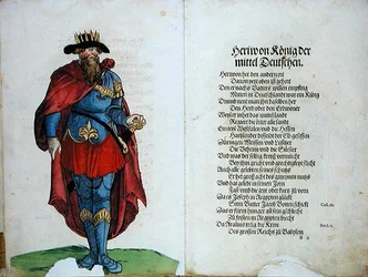 Heriwon, rey de los germanos centrales, de «El origen de los primeros doce antiguos reyes y príncipes de la nación alemana»