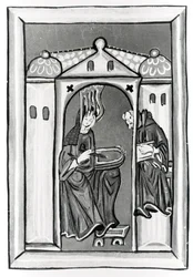 Hildegard de Bingen recibiendo la Luz del Cielo, c.1151