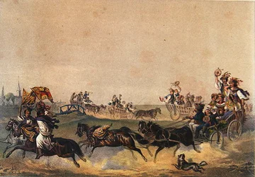 Procesión de boda húngara, c.1855