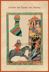 Ilustración de un cancionero medieval