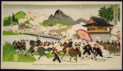 Japoneses derrotan a chinos en Ping-Yang, Corea en septiembre
