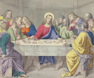 Jesús instituye la Sagrada Eucaristía