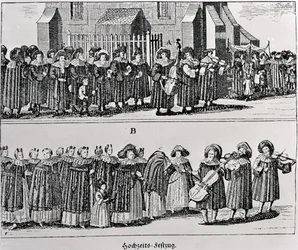 Procesión de carnaval judío