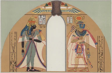 El rey Amenhotep I y su esposa