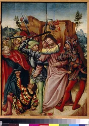 El beso de Judas. Pintura de un maestro alemán, principios del siglo XVI. Museo Estatal de Bellas Artes A. S. Pushkin, Moscú.