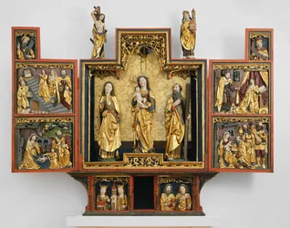 Vida de la Virgen María (madera, dorada y policromada)