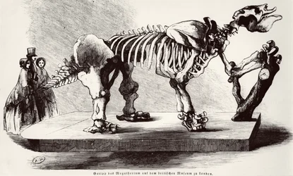 Esqueleto de Megatherium en el Museo Británico