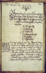 Memorándum redactado por el canciller de la Universidad de Halle, aceptando la anexión de Silesia, 19 de noviembre de 1740