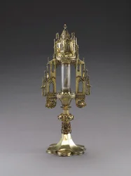 Custodia con una reliquia de San Sebastián, 1484