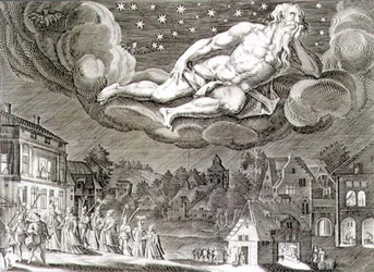 Noche, grabado por Paul Furst (c.1605-66)