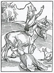 De gran ira, procedente de pequeña ocasión, ilustración de la traducción al inglés de Alexander Barclay de 