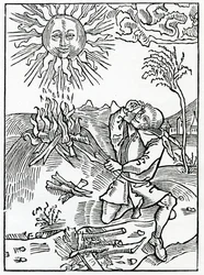 De aquellos que neciamente hablan contra las obras de Dios, ilustración de la traducción al inglés de Alexander Barclay de 