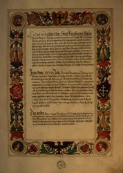 Página del Geheim Ehrenbuch des Fuggerschen Geschlechts