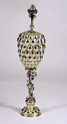 Copa y tapa en forma de piña, Núremberg, c.1620