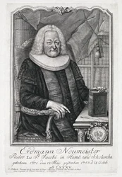 Retrato de Erdmann Neumeister (1671-1756)