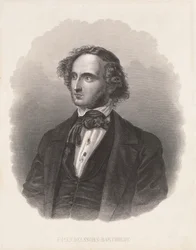 Retrato de Felix Mendelssohn (1809-47)