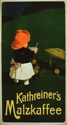 Póster publicitario para el Café de Malta de Kathreiners