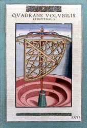 Cuadrante azimutal zodiacal en “Astronomiae instituatae machanicia” por Tycho Brahe (1546 - 1601), Wandsbeck